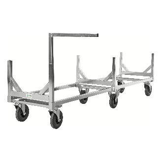 Langgutwagen 2800x608x700mm mit 800kg Tragkraft und Gummibereifung ohne Bremse-Beschreibung lesen