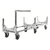 Langgutwagen 2800x608x700mm mit 800kg Tragkraft und Gummibereifung ohne Bremse