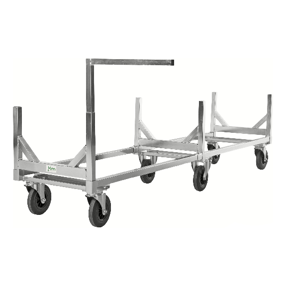 Langgutwagen 2800x608x700mm mit 800kg Tragkraft und Gummibereifung ohne Bremse Langgutwagen 2800x608x700mm mit 800kg Tragkraft und Gummibereifung ohne Bremse-Beschreibung lesen