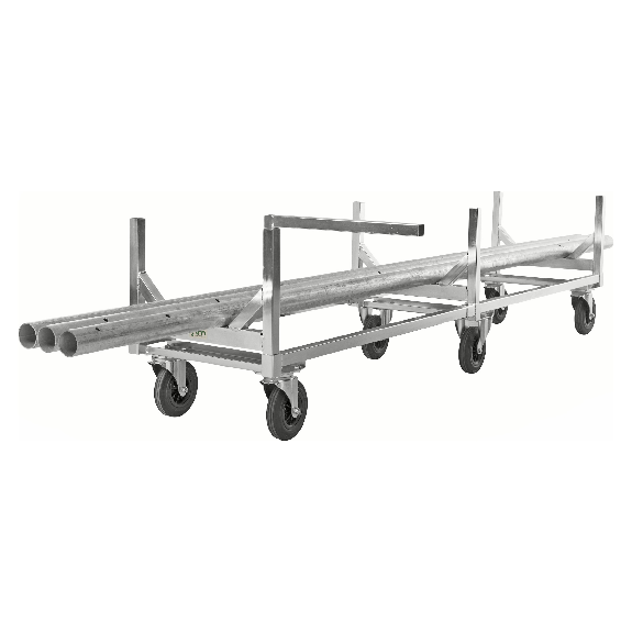 Langgutwagen 2800x608x700mm mit 800kg Tragkraft und Gummibereifung ohne Bremse Langgutwagen 2800x608x700mm mit 800kg Tragkraft und Gummibereifung ohne Bremse-Beschreibung lesen
