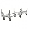 Langgutwagen 2800x608x700mm mit 800kg Tragkraft und Gummibereifung ohne Bremse