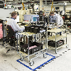 ESD-Etagenwagen Serie 8000-M mit 3 Etagen 750x425mm mit Bremse