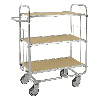 ESD-Etagenwagen Serie 8000-M mit 3 Etagen 750x425mm mit Bremse