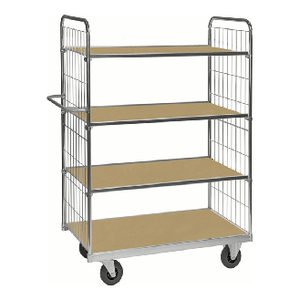 ESD-Etagenwagen Serie 9000-S mit 4 Etagen 1000x600mm mit Bremse-Beschreibung lesen