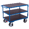 Schwerlast Tischwagen mit Schiebegriff und 3 Ladeflächen 1195x800mm