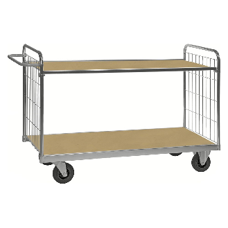 ESD-Etagenwagen Serie 9000-XL mit 2 Etagen 1600x600mm mit Bremse-Beschreibung lesen