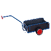Handwagen mit Bordwand und Vollgummibereifung 825x535mm