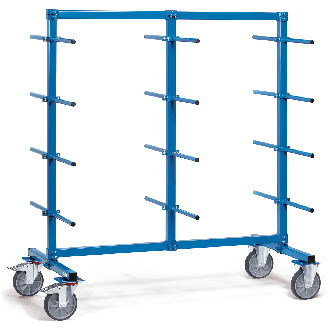 Tragarmwagen 1200x800mm, 24 Tragarme zweiseitig mit PVC-Schlauch überzogene Tragarme-Beschreibung lesen