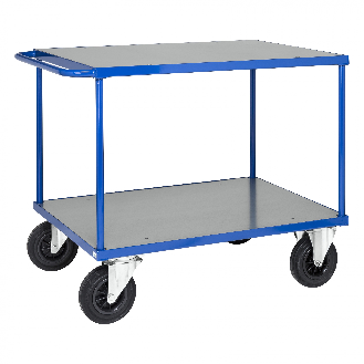 Tischwagen blau 1100x700x870 mm Ladefläche Stahlblech verzinkt-Beschreibung lesen