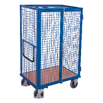 Etagenwagen, außen vergittert mit Flügeltür und Ladefläche 1045x685mm-Beschreibung lesen