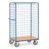 Paketwagen mit 3 Drahtgitterwänden 1800mm hoch, 1000x600mm