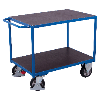 Schwerlast Tischwagen mit Schiebegriff und 2 Ladeflächen 995x700mm-Beschreibung lesen