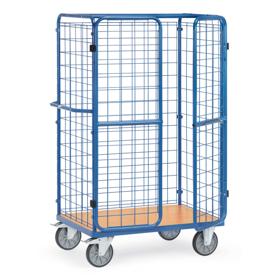 Paketwagen mit 3 Drahtgitterwänden und Doppelflügeltüren, Höhe 1800mm 1000x600mm Paketwagen mit 3 Drahtgitterwänden und Doppelflügeltüren, Höhe 1800mm 1000x600mm-Beschreibung lesen