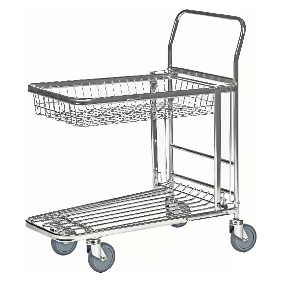 Kongamek Einkaufswagen mit 2 Böden und Gitterkorb 870x530x1010mm Gummi 300kg Tragkraft mit Bremse Kongamek Einkaufswagen mit 2 Böden und Gitterkorb 870x530x1010mm Gummi 300kg Tragkraft mit Bremse-Beschreibung lesen