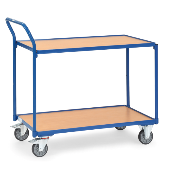 Fetra Tischwagen mit Holzwerkstoffplatten 2 Etagen 1135x600x1040mm Außenmaße Fetra Tischwagen mit Holzwerkstoffplatten 2 Etagen 1135x600x1040mm Außenmaße-Beschreibung lesen