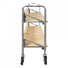 Kongamek Archivwagen in Birkeoptik mit 2 schrägen Böden 820x720mm 4 Buchstützen und 50kg Tragkraft Kongamek Archivwagen in Birkeoptik mit 2 schrägen Böden 820x720mm 4 Buchstützen und 50kg Tragkraft