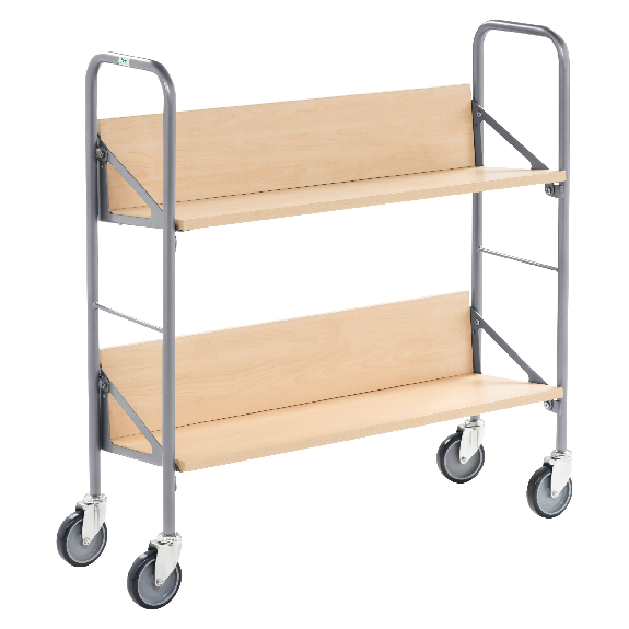 Kongamek Archivwagen in Birkeoptik mit 2 schrägen Böden 820x720mm 4 Buchstützen und 50kg Tragkraft Kongamek Archivwagen in Birkeoptik mit 2 schrägen Böden 820x720mm 4 Buchstützen und 50kg Tragkraft-Beschreibung lesen