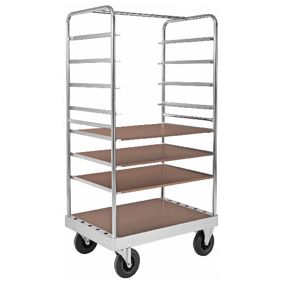 Etagenwagen verzinkt 1900mm hoch mit 4 Ladeflächen 1105x742mm aus MDF ohne Bremse Etagenwagen verzinkt 1900mm hoch mit 4 Ladeflächen 1105x742mm aus MDF ohne Bremse-Beschreibung lesen