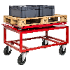 Schwenkteller 1338x810x152mm in rot als Zubehör für Palettenwagen