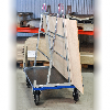 Plattenwagen verzinkt 1000x700x1380mm mit Gummibereifung mit Bremse Plattenwagen verzinkt 1000x700x1380mm mit Gummibereifung mit Bremse