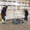 Plattenwagen verzinkt 1000x700x1380mm mit Gummibereifung mit Bremse Plattenwagen verzinkt 1000x700x1380mm mit Gummibereifung mit Bremse