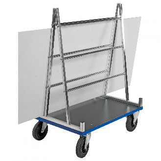 Plattenwagen verzinkt 1000x700x1380mm mit Gummibereifung mit Bremse-Beschreibung lesen