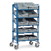 Eurokastenwagen mit 10 Eurokästen 600x400x145mm Eurokastenwagen mit 10 Eurokästen 600x400x145mm