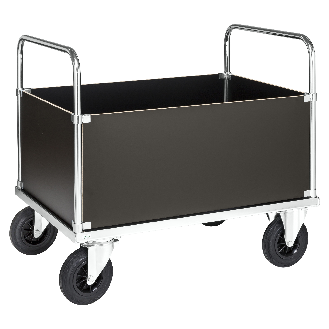 Kastenwagen, verzinkt 1200x800x900mm mit Ladefläche und 4 Wänden aus MDF-Beschreibung lesen