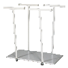 Kongamek Müllsackständer, weiß 820x450x900mm für 2x125l-Säcke
