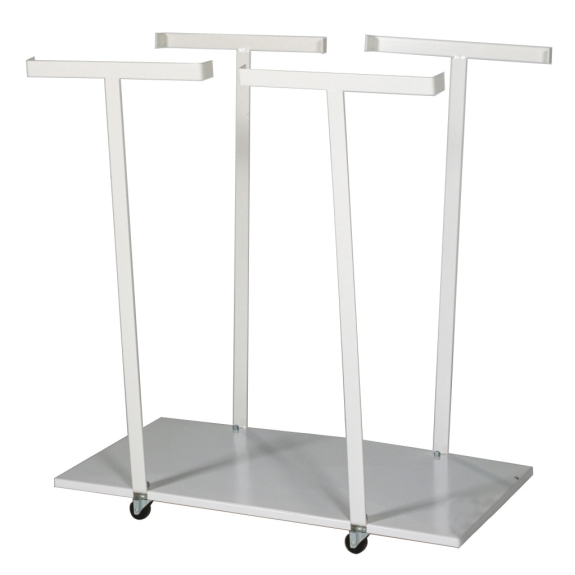 Kongamek Müllsackständer, weiß 820x450x900mm für 2x125l-Säcke-Beschreibung lesen