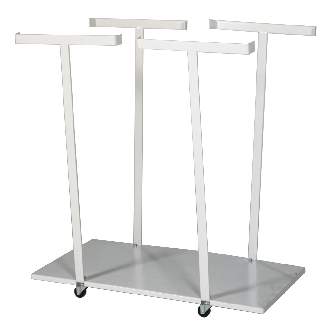 Kongamek Müllsackständer, weiß 820x450x900mm für 2x125l-Säcke-Beschreibung lesen