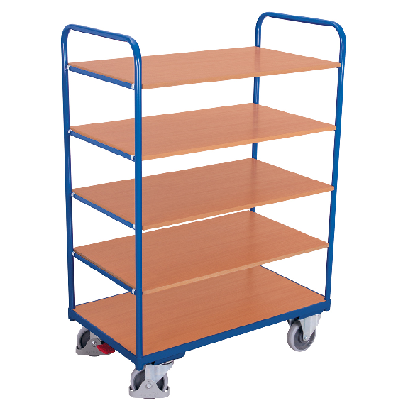 Etagenwagen, hoch mit 5 Ladeflächen 1000x600mm Etagenwagen, hoch mit 5 Ladeflächen 1000x600mm-Beschreibung lesen