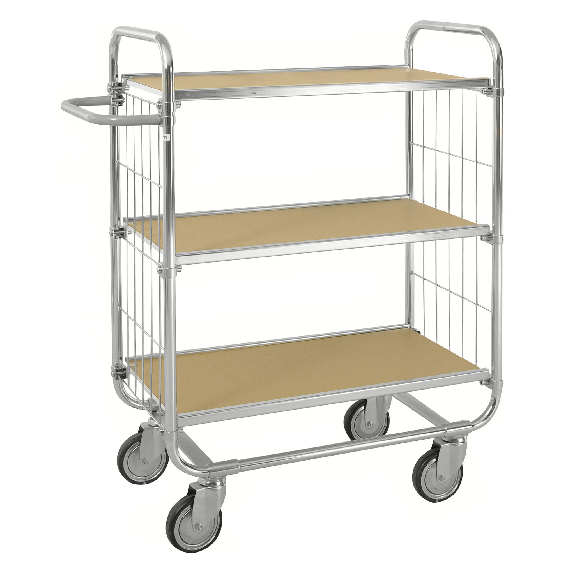 ESD-Etagenwagen Serie 8000-L mit 3 Etagen 1000x425mm mit Bremse ESD-Etagenwagen Serie 8000-L mit 3 Etagen 1000x425mm mit Bremse-Beschreibung lesen