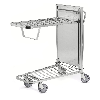 Einkaufswagen mit 2 gefederten Böden 960x525x1030mm Gummi 300kg Tragkraft mit Bremse
