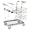 Reinigungswagen verzinkt 770x550x1000mm für 25l-Säcke