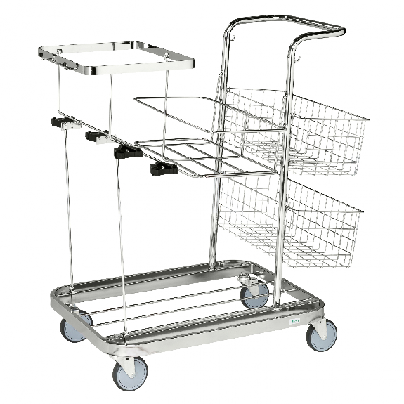 Reinigungswagen verzinkt 770x550x1000mm für 25l-Säcke Reinigungswagen verzinkt 770x550x1000mm für 25l-Säcke-Beschreibung lesen