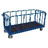 Vierwandwagen mit senkrechten Streben Elastikbereifung 1200kg Tragkraft 1605x810mm