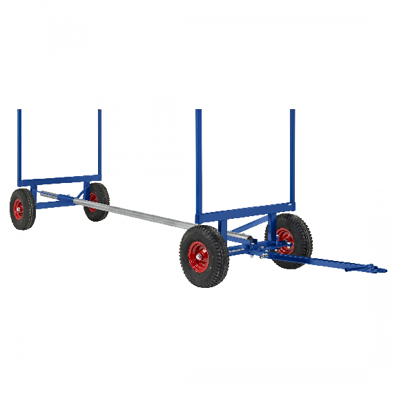 Langgutwagen in blau mit 4 Eckpfosten 4000mm lang 3500kg Tragkraft Langgutwagen in blau mit 4 Eckpfosten 4000mm lang 3500kg Tragkraft-Beschreibung lesen