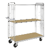 ESD-Etagenwagen Serie 9000-L mit 3 Etagen 1400x600mm mit Bremse