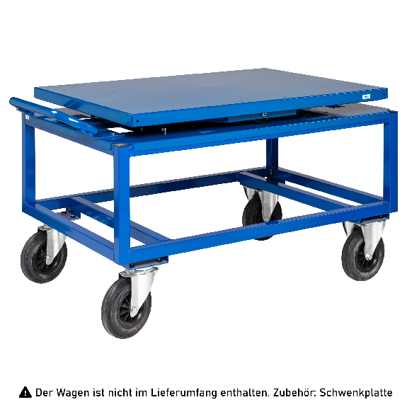 Schwenkteller 1338x810x152mm in blau als Zubehör für Palettenwagen Schwenkteller 1338x810x152mm in blau als Zubehör für Palettenwagen-Beschreibung lesen