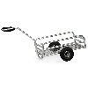 Outdoor-Handwagen feuerverzinkt mit 1145x545mm Ladefläche aus Alu-Quintettblech und Polyurethanbereifung