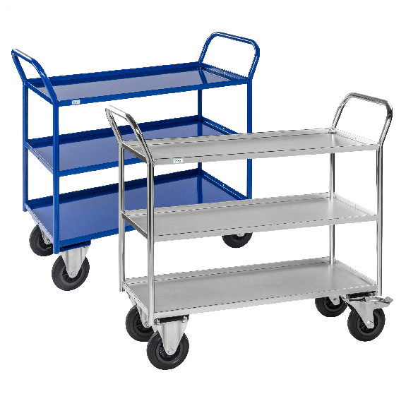 Etagenwagen voll verschweisst 3 Böden 940x540mm-Beschreibung lesen