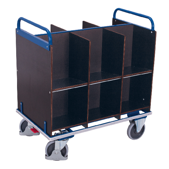 Aktenwagen mit 2x6 Fächern Aktenwagen mit 2x6 Fächern-Beschreibung lesen