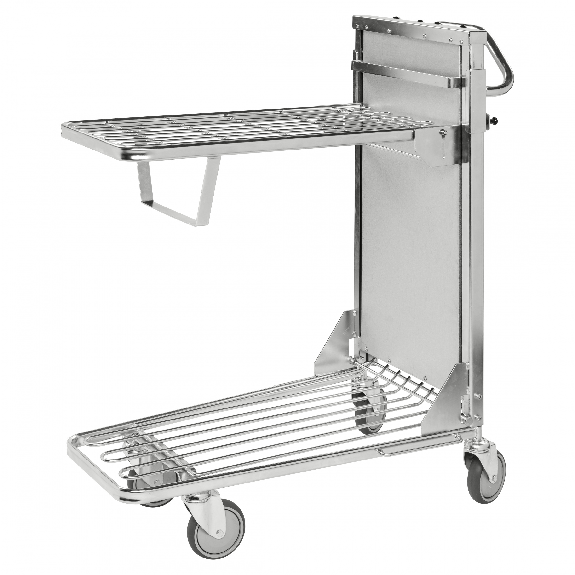 Einkaufswagen mit 2 verstellbaren Böden 965x520x1100mm Gummi 300kg Tragkraft mit Bremse Einkaufswagen mit 2 verstellbaren Böden 965x520x1100mm Gummi 300kg Tragkraft mit Bremse-Beschreibung lesen