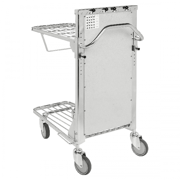 Einkaufswagen mit 2 verstellbaren Böden 965x520x1100mm Gummi 300kg Tragkraft mit Bremse Einkaufswagen mit 2 verstellbaren Böden 965x520x1100mm Gummi 300kg Tragkraft mit Bremse-Beschreibung lesen