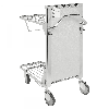 Einkaufswagen mit 2 verstellbaren Böden 965x520x1100mm Gummi 300kg Tragkraft mit Bremse