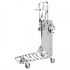 Einkaufswagen mit 2 verstellbaren Böden 965x520x1100mm Gummi 300kg Tragkraft mit Bremse