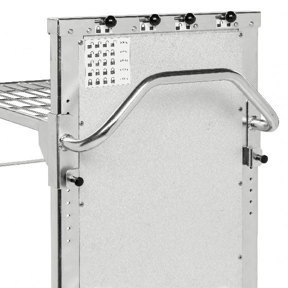 Einkaufswagen mit 2 verstellbaren Böden 965x520x1100mm Gummi 300kg Tragkraft mit Bremse Einkaufswagen mit 2 verstellbaren Böden 965x520x1100mm Gummi 300kg Tragkraft mit Bremse-Beschreibung lesen