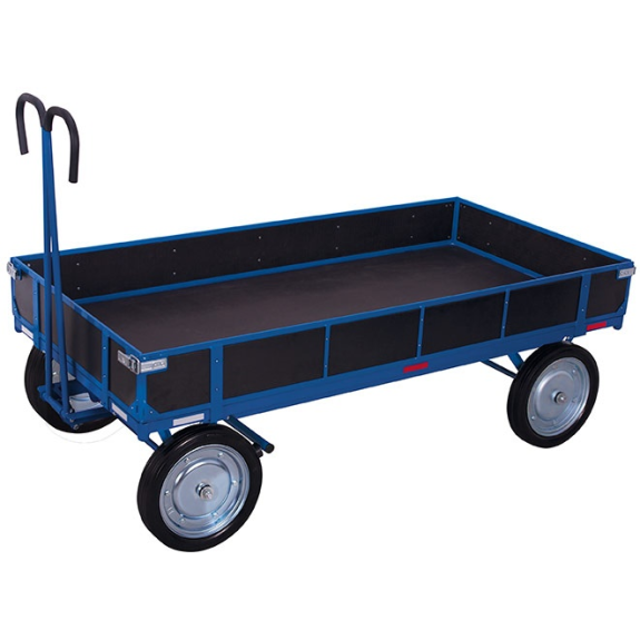 Handpritschenwagen mit Bordwand und Vollgummibereifung 1585x780mm-Beschreibung lesen