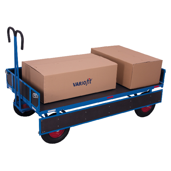 Handpritschenwagen mit Bordwand und Vollgummibereifung 1585x780mm-Beschreibung lesen